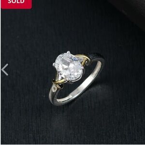 3.0 ctw Simulated Diamond Solitaire